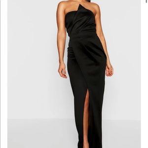 Boohoo Split Maxi Bandeau Dress NWT Size 12
